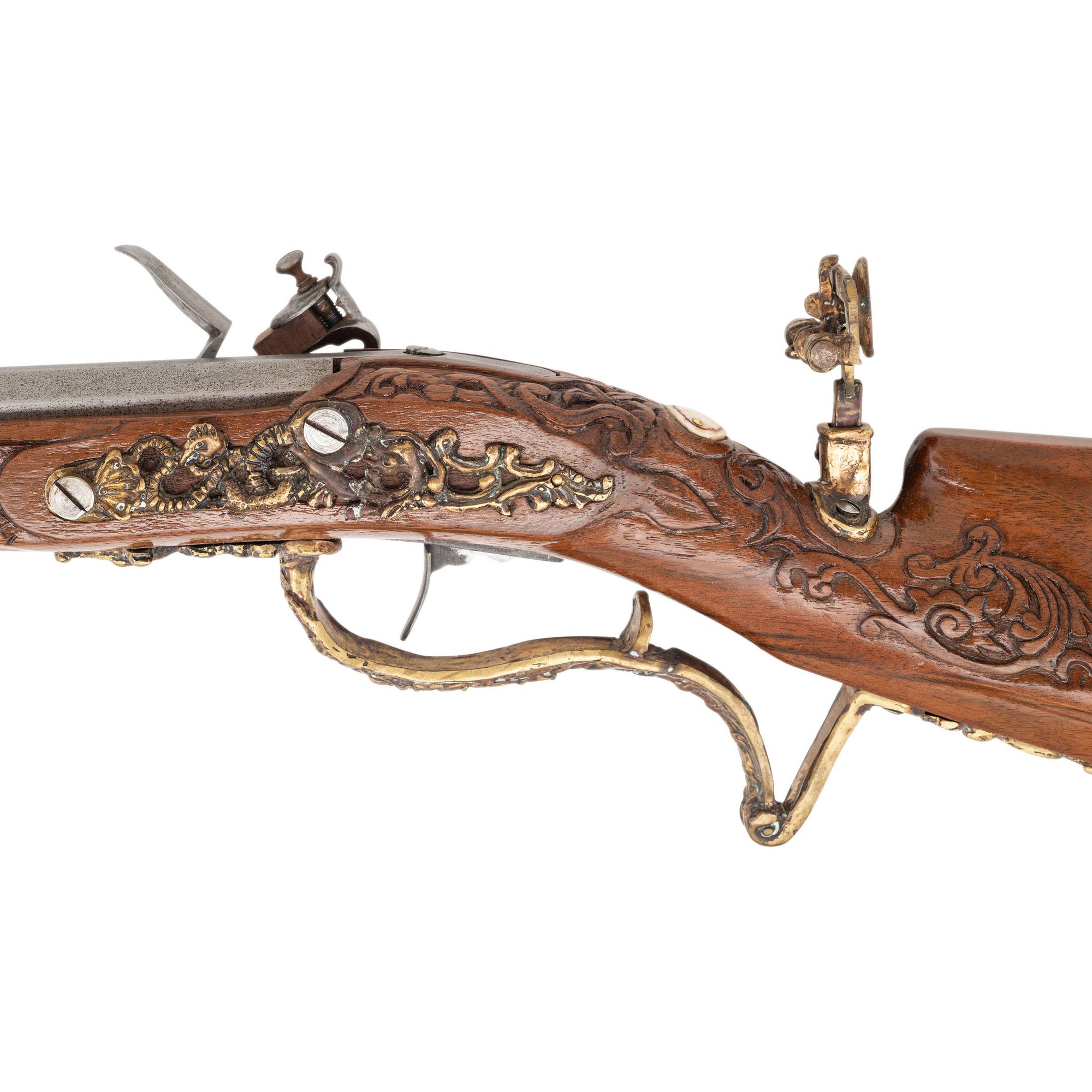 Carved Contemporary Flintlock "Mini Jaeger" Rifle