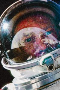 [SPACE EXPLORATION]. ALDRIN, Buzz (b. 1930). "Space Selfie" canvas print, signed by Buzz Aldrin. 12 November 1966.
