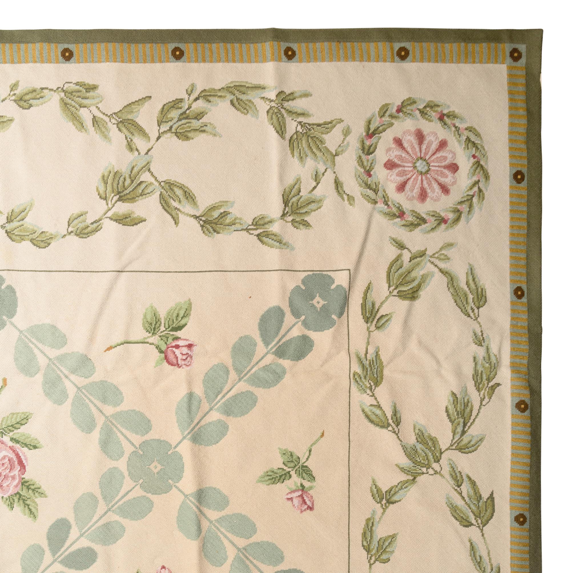 A Portuguese Needlepoint Rug