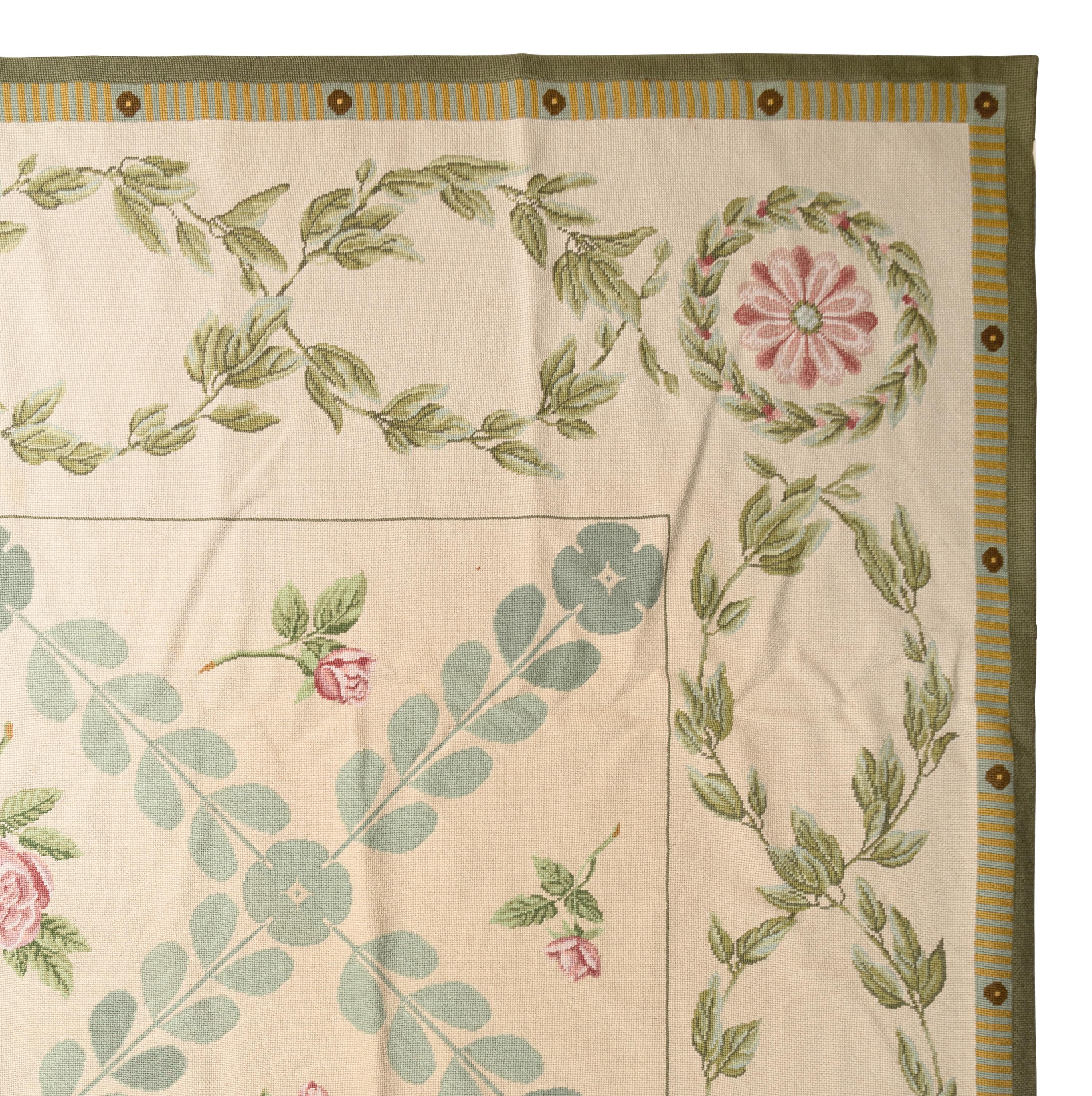 A Portuguese Needlepoint Rug