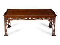 A Chinese Chippendale Style Mahogany Low Table