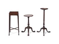 A Group of Three George III Carved Mahogany Kettle Stands