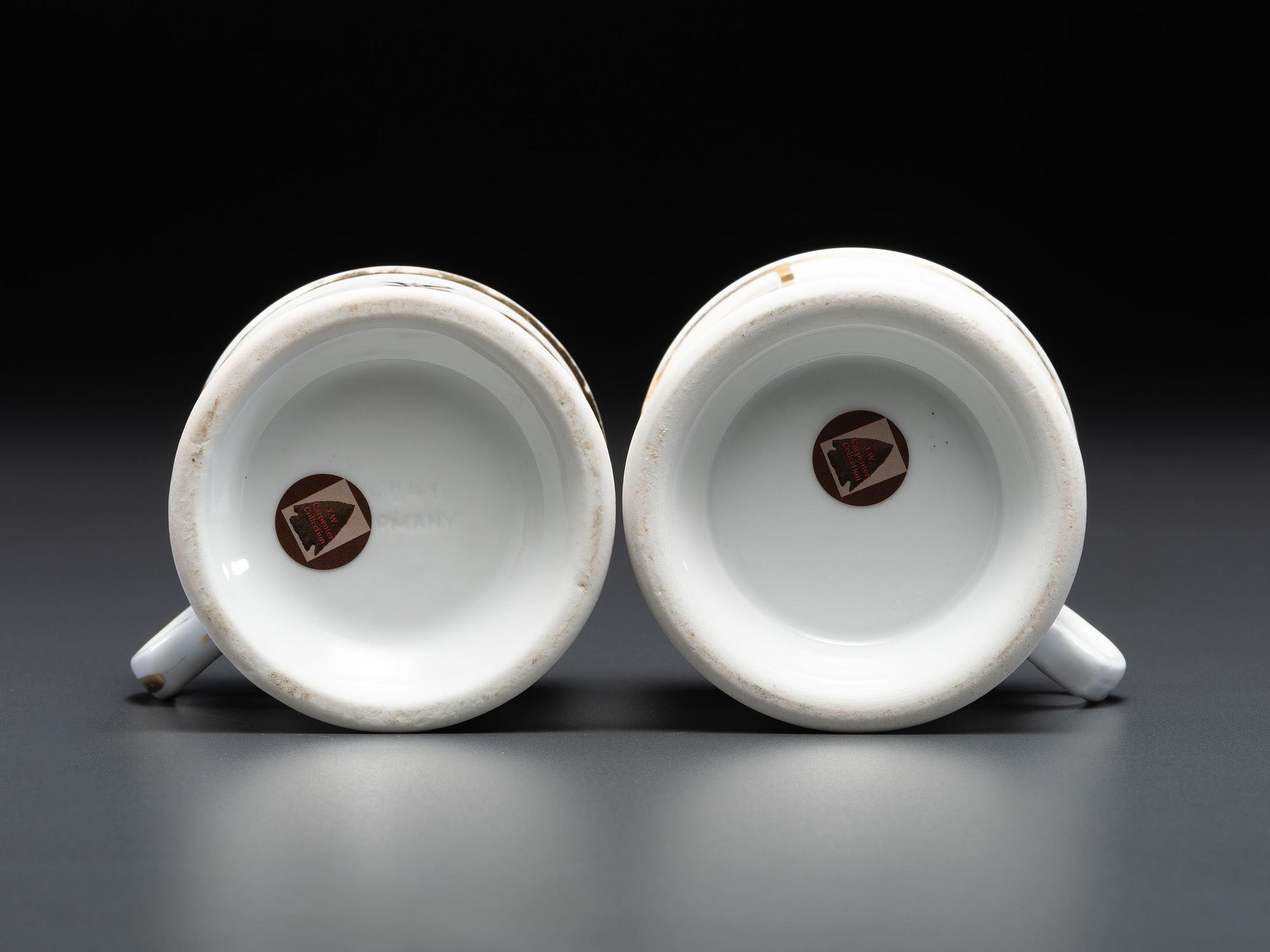 Two Porcelain Occupational Shaving Mugs