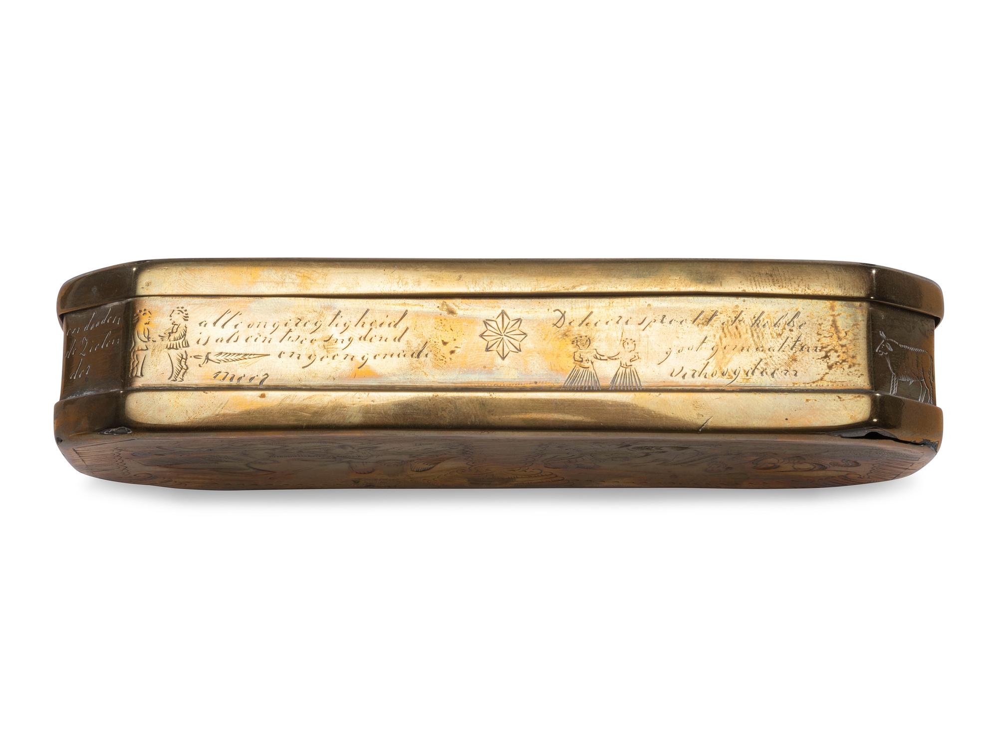 Five Brass Trinket Boxes