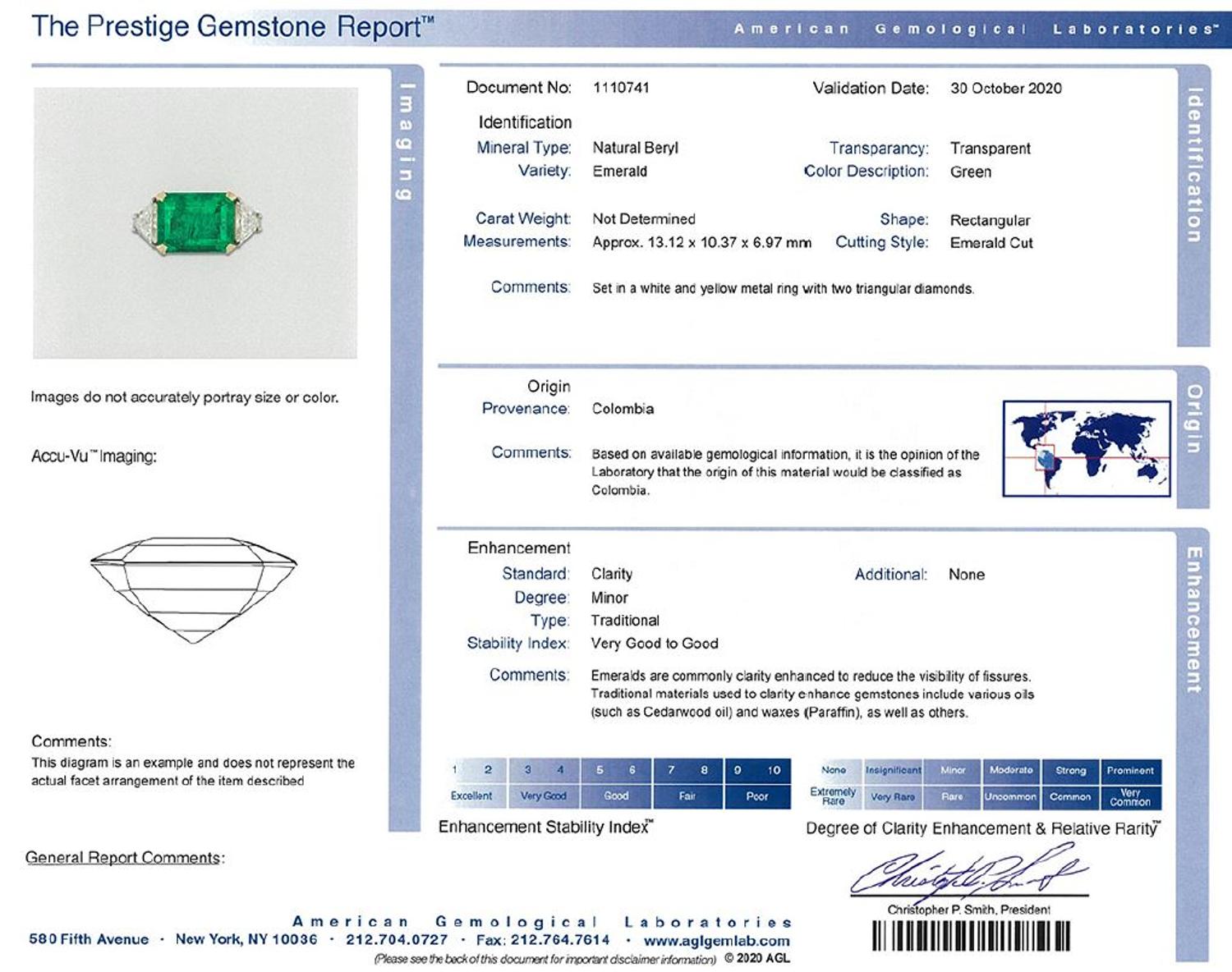 EMERALD AND DIAMOND RING