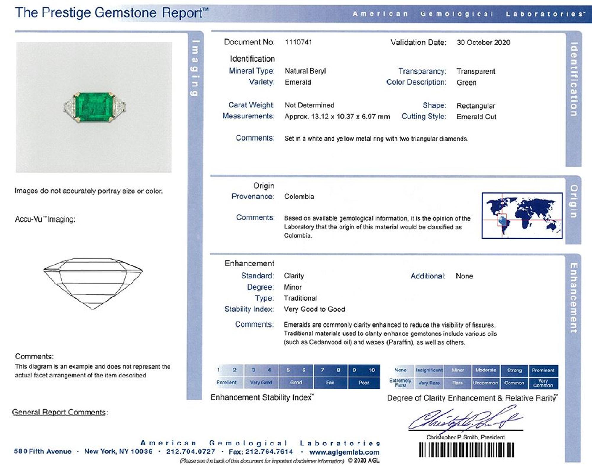 EMERALD AND DIAMOND RING