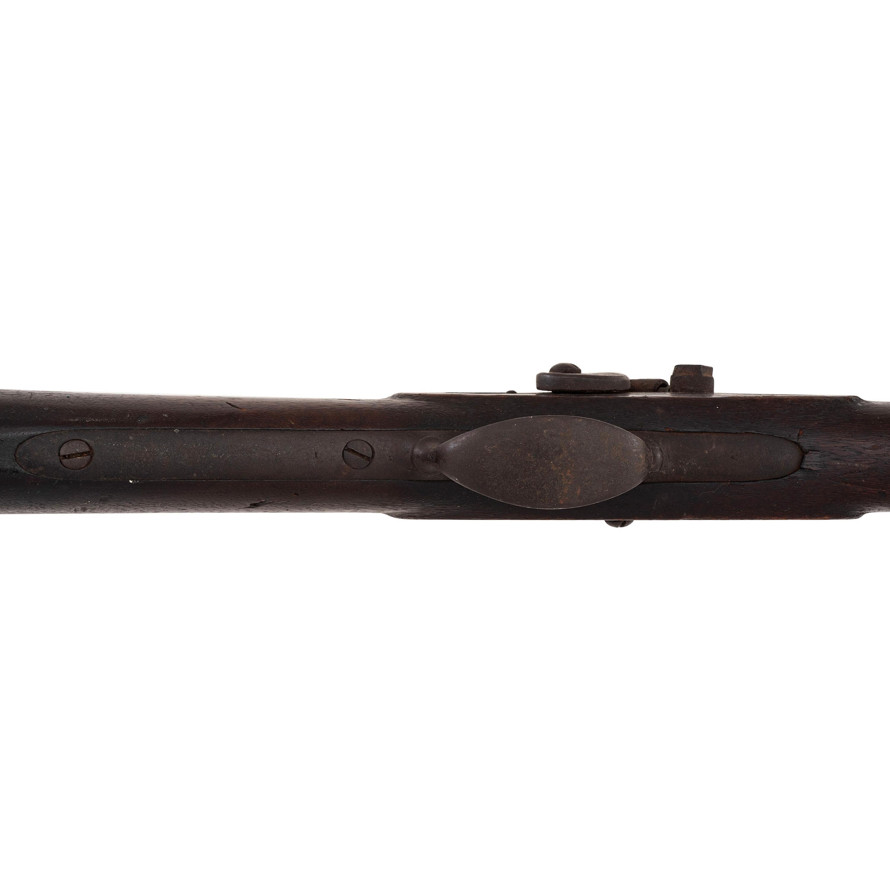 Heavy Barreled Leman Percussion Full Stock Plains Rifle