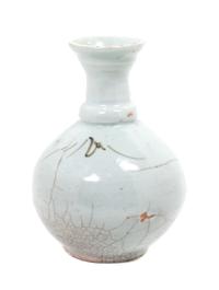 A Modern Chinese Celadon Glazed Porcelain Vase Height 6 inches.