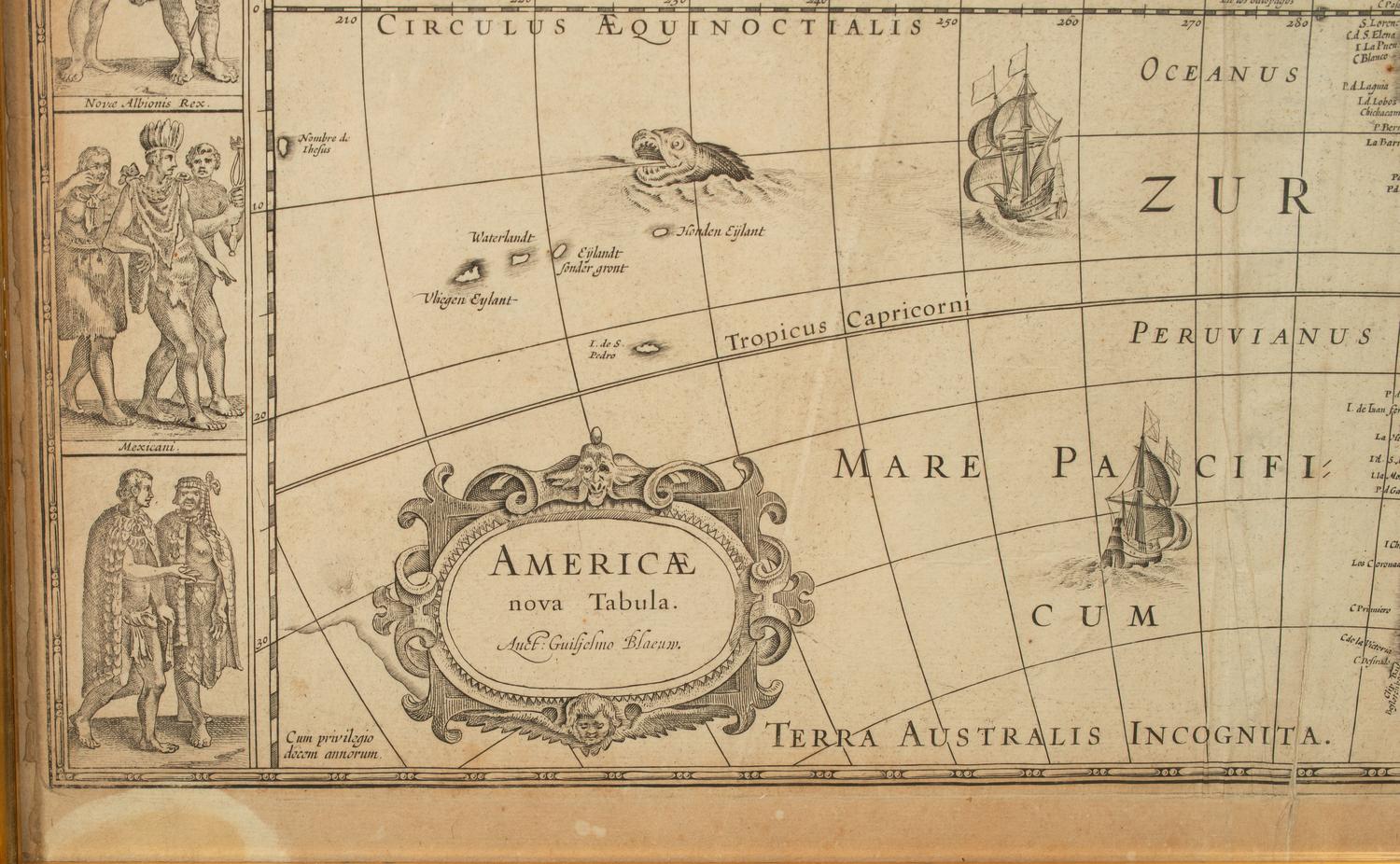 BLAEU, Willem (1571-1638) -- BLAEU, Jan (1596-1673). Americae nova Tabula . [Amsterdam, ca 1635 or later].