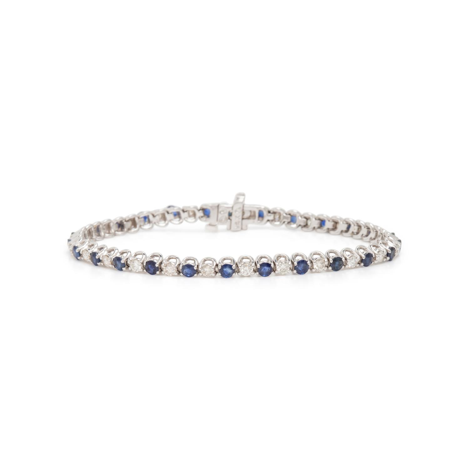Sapphire and Diamond Bracelet
