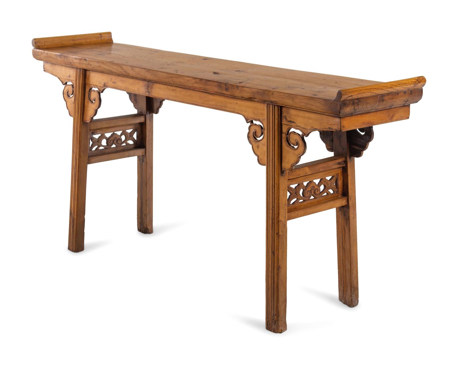 A Chinese Softwood Altar Table, Qiaotou'an