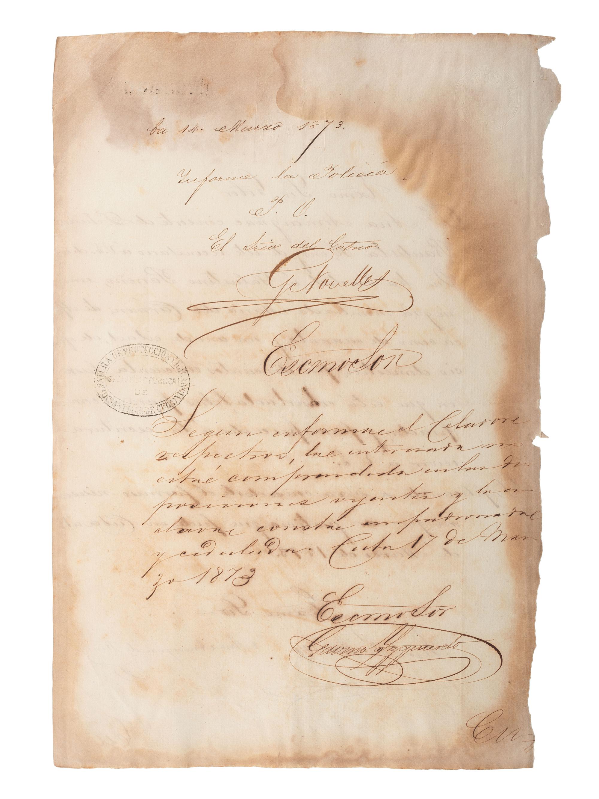 [SLAVERY & ABOLITION - CUBA]. A group of 11 manumission and sale documents for enslaved persons in Cuba.