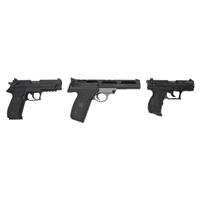 * Lot of Three .22 Pistols including Walther P22 in Box with Accessories, Sig Mosquito, and Smith & Wesson 22A-1