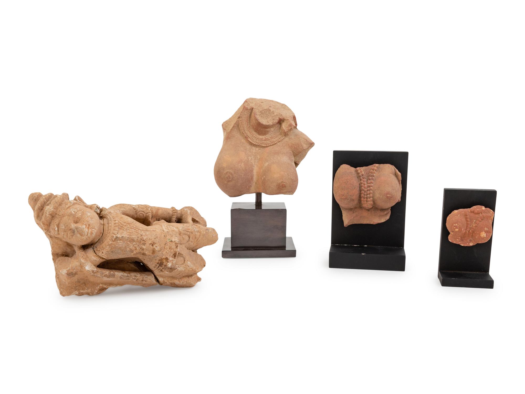 Four Southeast Asian Sandstone Fragments