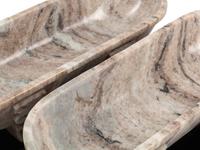 A Pair of Grand Tour Style Marble Sarcophogi
