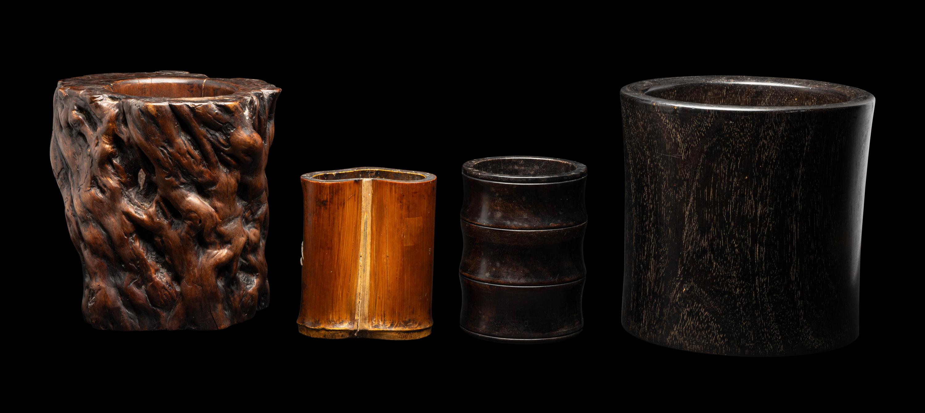 Four Chinese Brush Pots