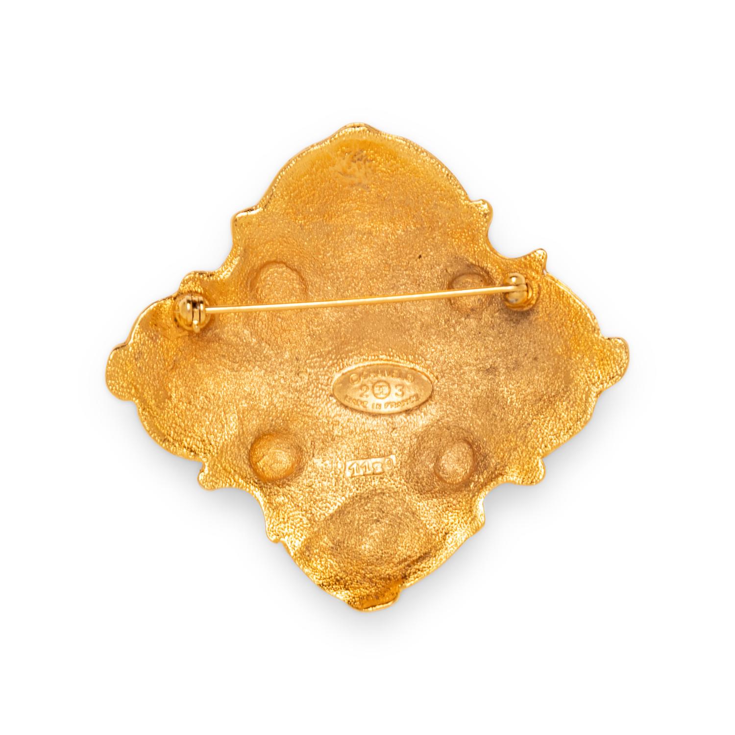 Chanel, Square Inlaid Brooch