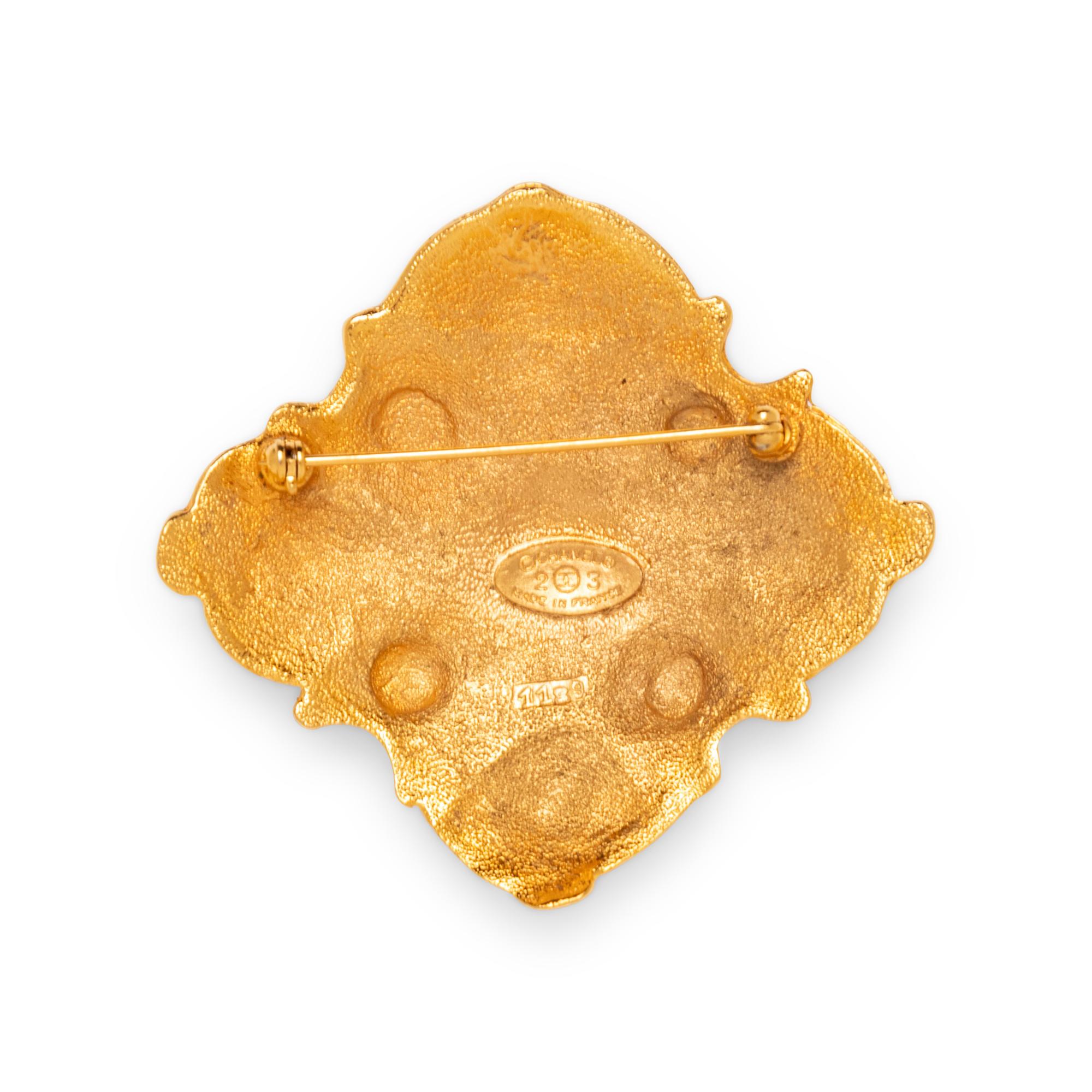 Chanel, Square Inlaid Brooch