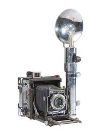 [CAMERAS]. Trio of Graflex and Speed Graphic cameras.