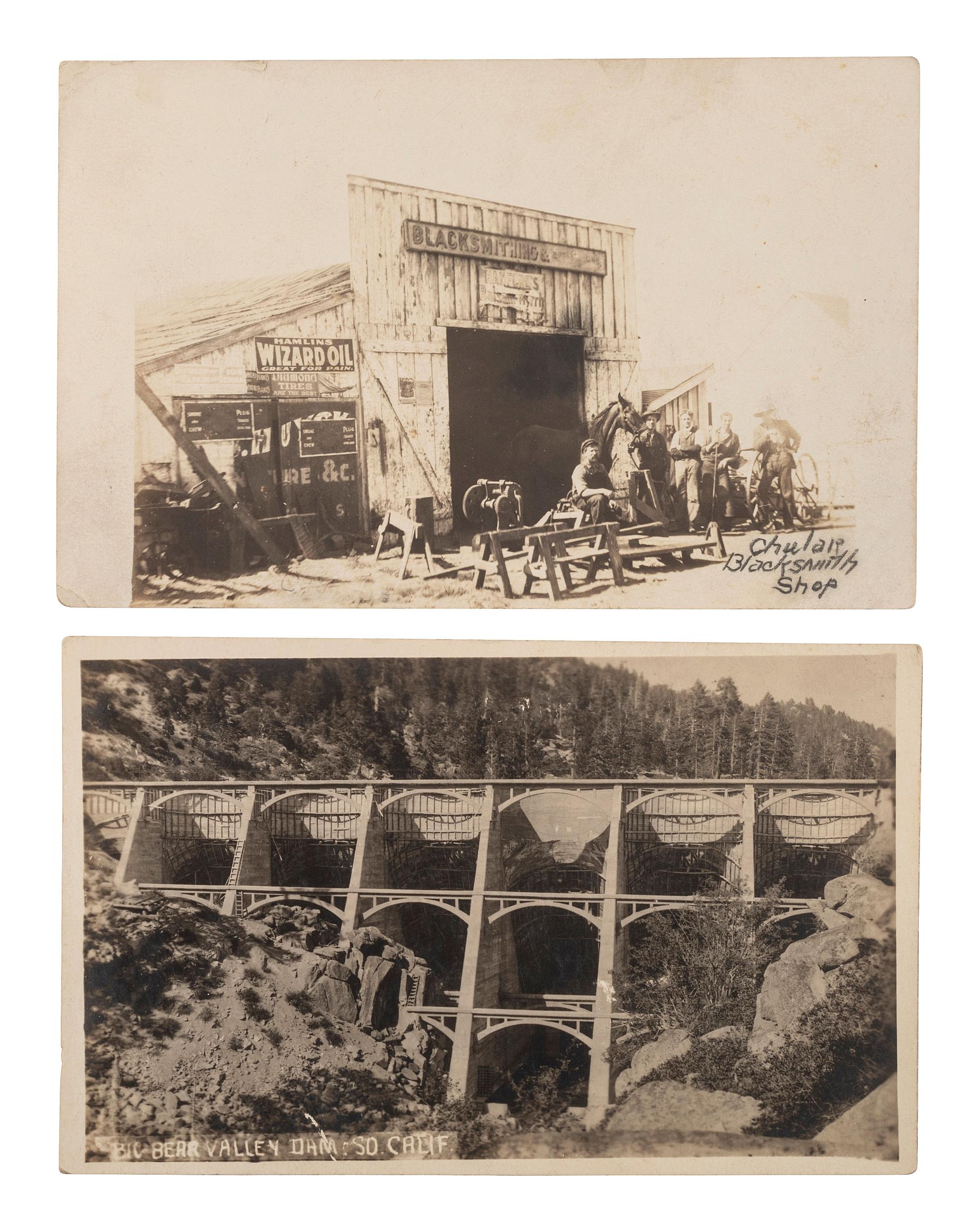 [WESTERN AMERICANA]. A group of 123 RPPCs & photographs of rural California.