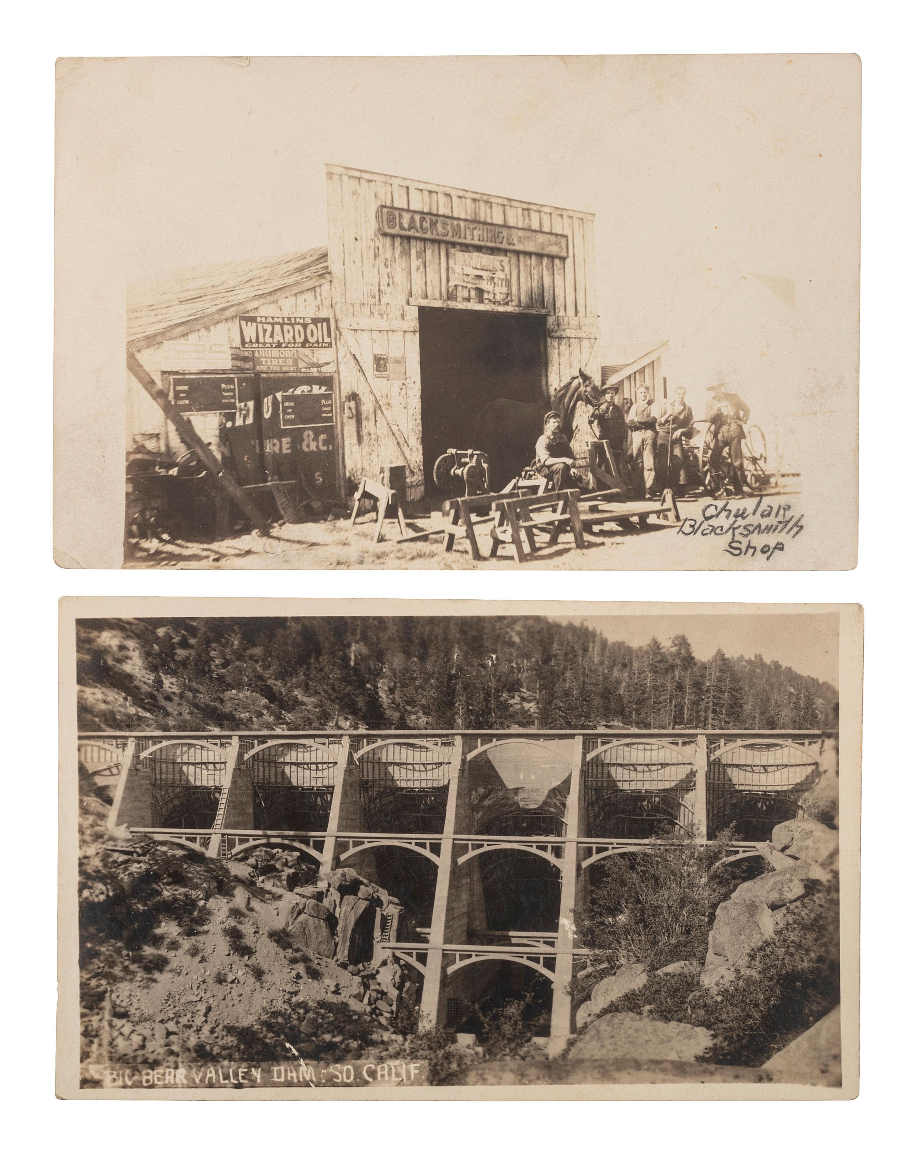 [WESTERN AMERICANA]. A group of 123 RPPCs & photographs of rural California.