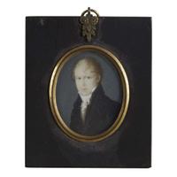 Attributed to John Marrass (French, active first quarter 19th century) Pair of portrait miniatures: Eliza Bussey (1783-1841) and Charles Davi