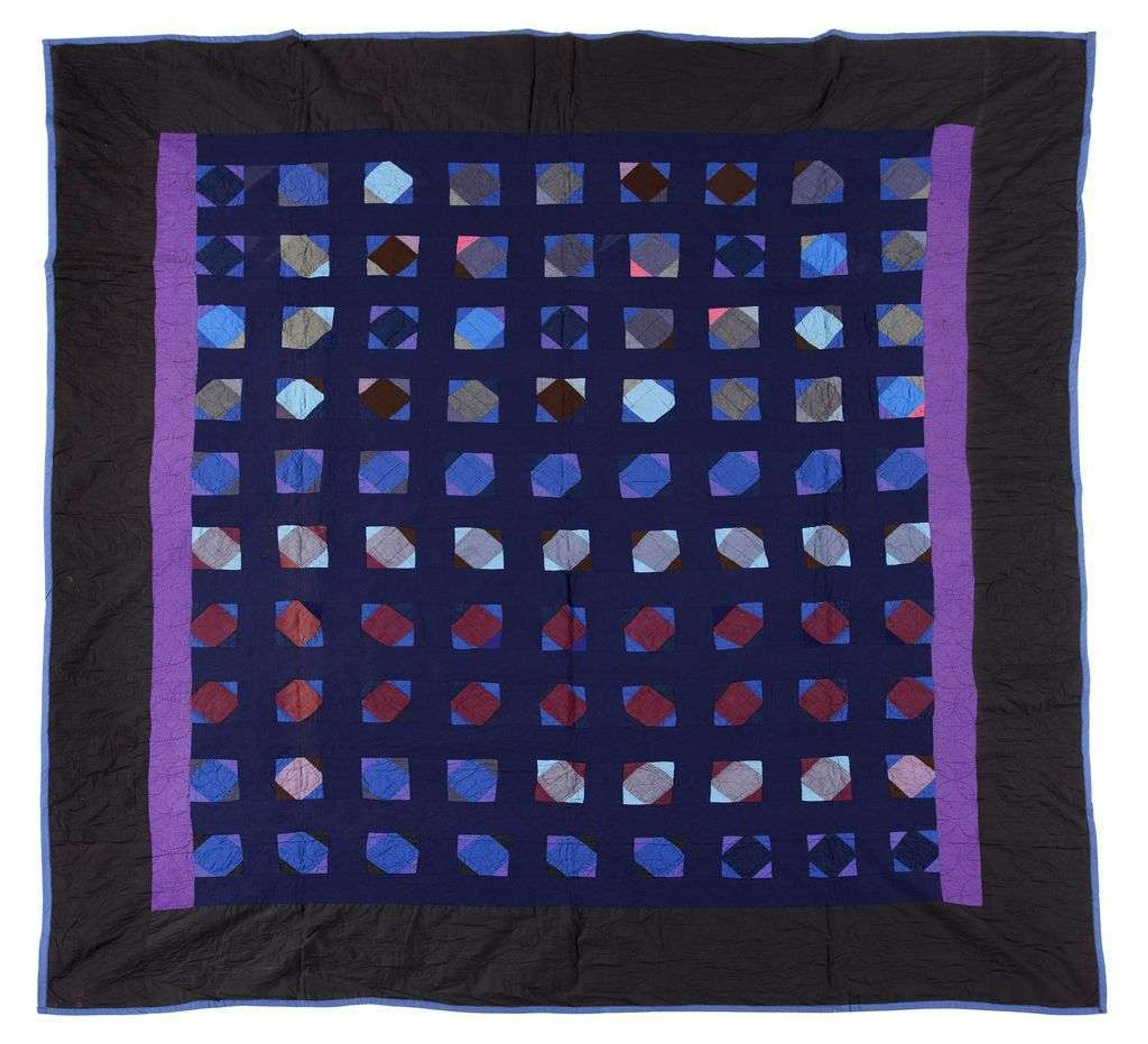 Amish pieced cotton quilt pennsylvania, 19th/20th century