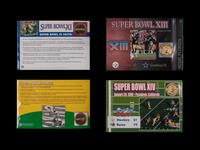A Danbury Mint Super Bowl NFL Flip Coin Collection Book