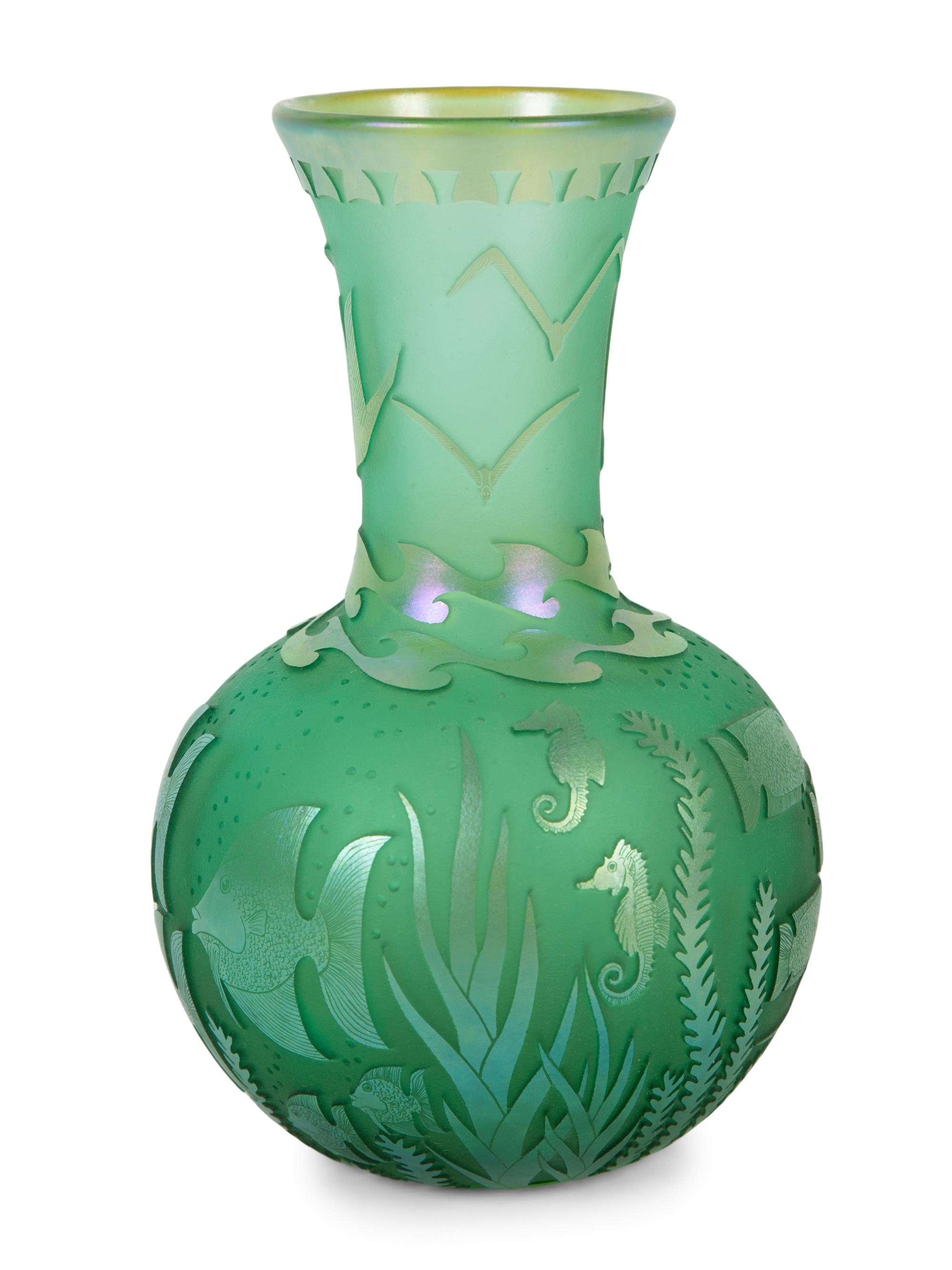 A Cameo Glass Vase , 1981