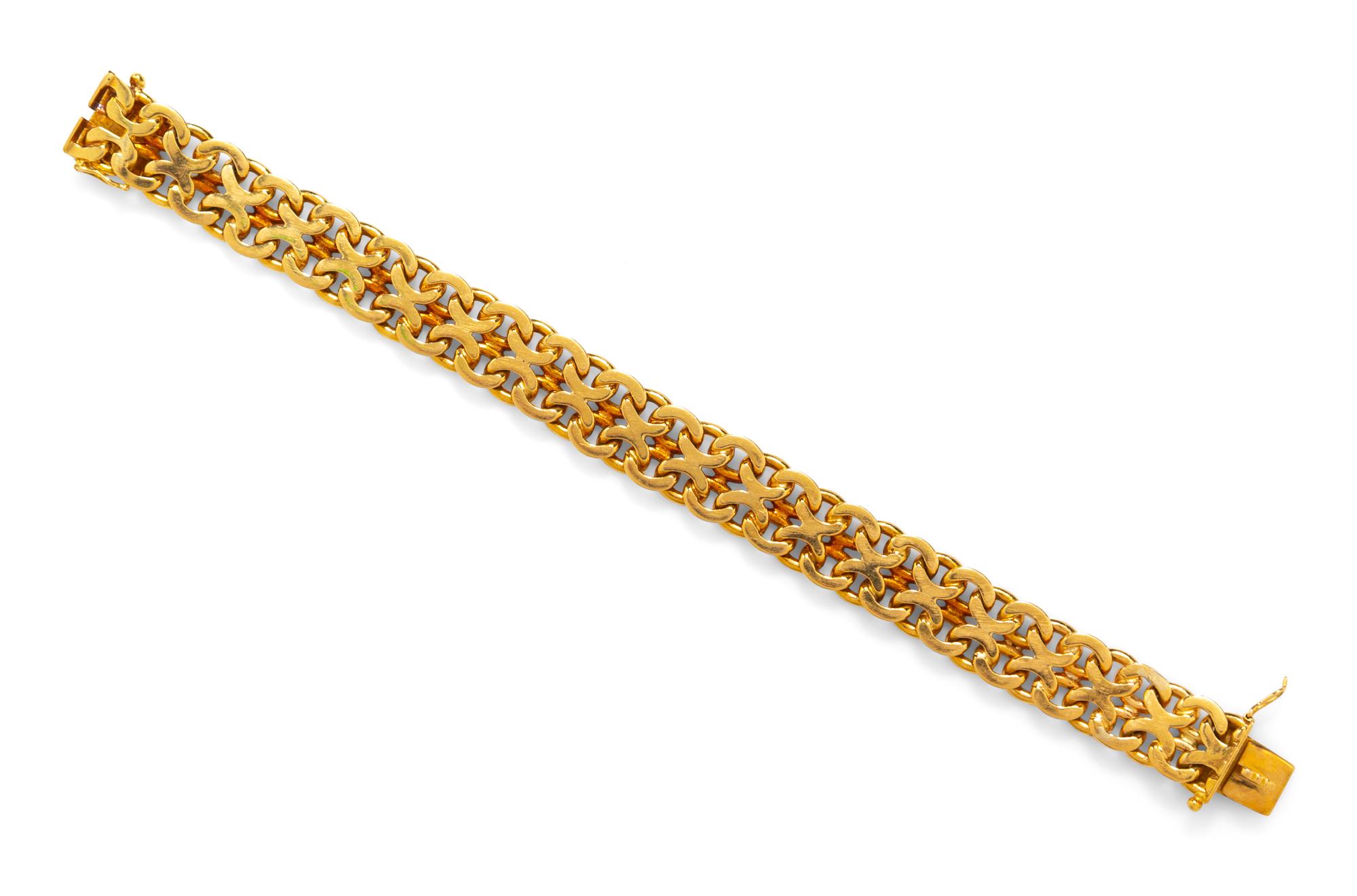 An 18 Karat Yellow Gold Bracelet, Swedish,