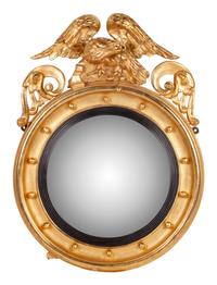 A Regency Carved Gilt Wood Girandole Mirror