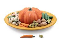 A Large French Glazed Ceramic Centerpiece