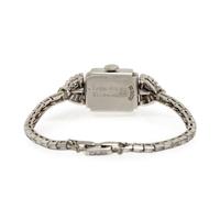 HAMILTON, VINTAGE, PLATINUM AND DIAMOND WATCH