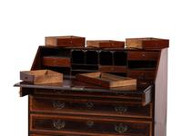 A George III Style Mahogany Urn Inlaid Slant Front Desk