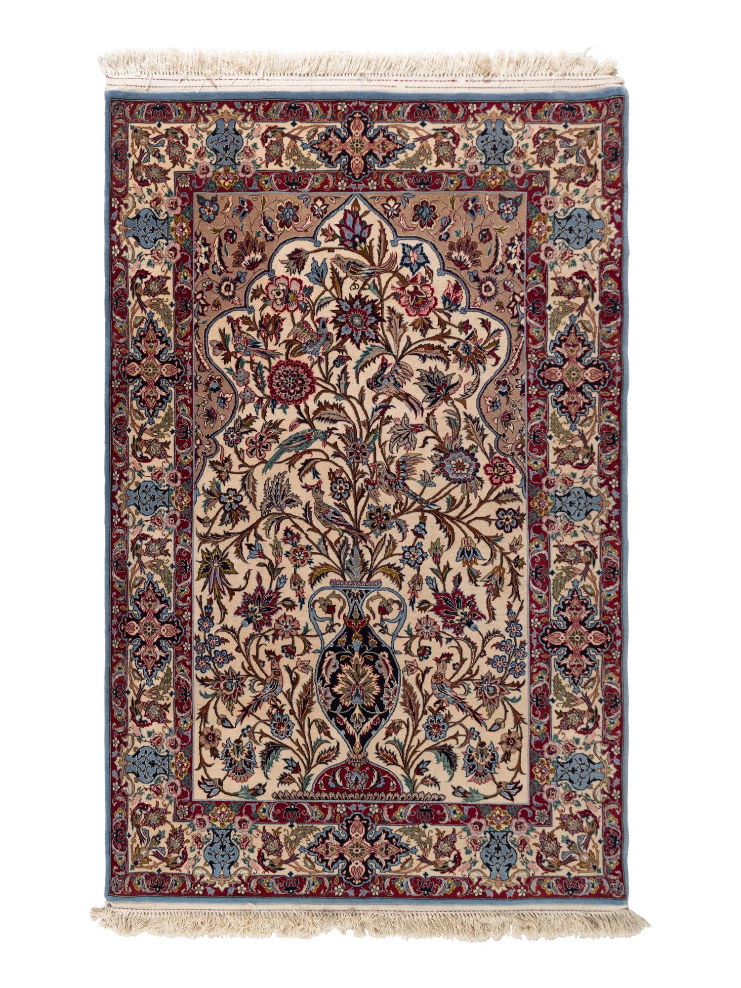 An Isfahan Wool and Silk Rug