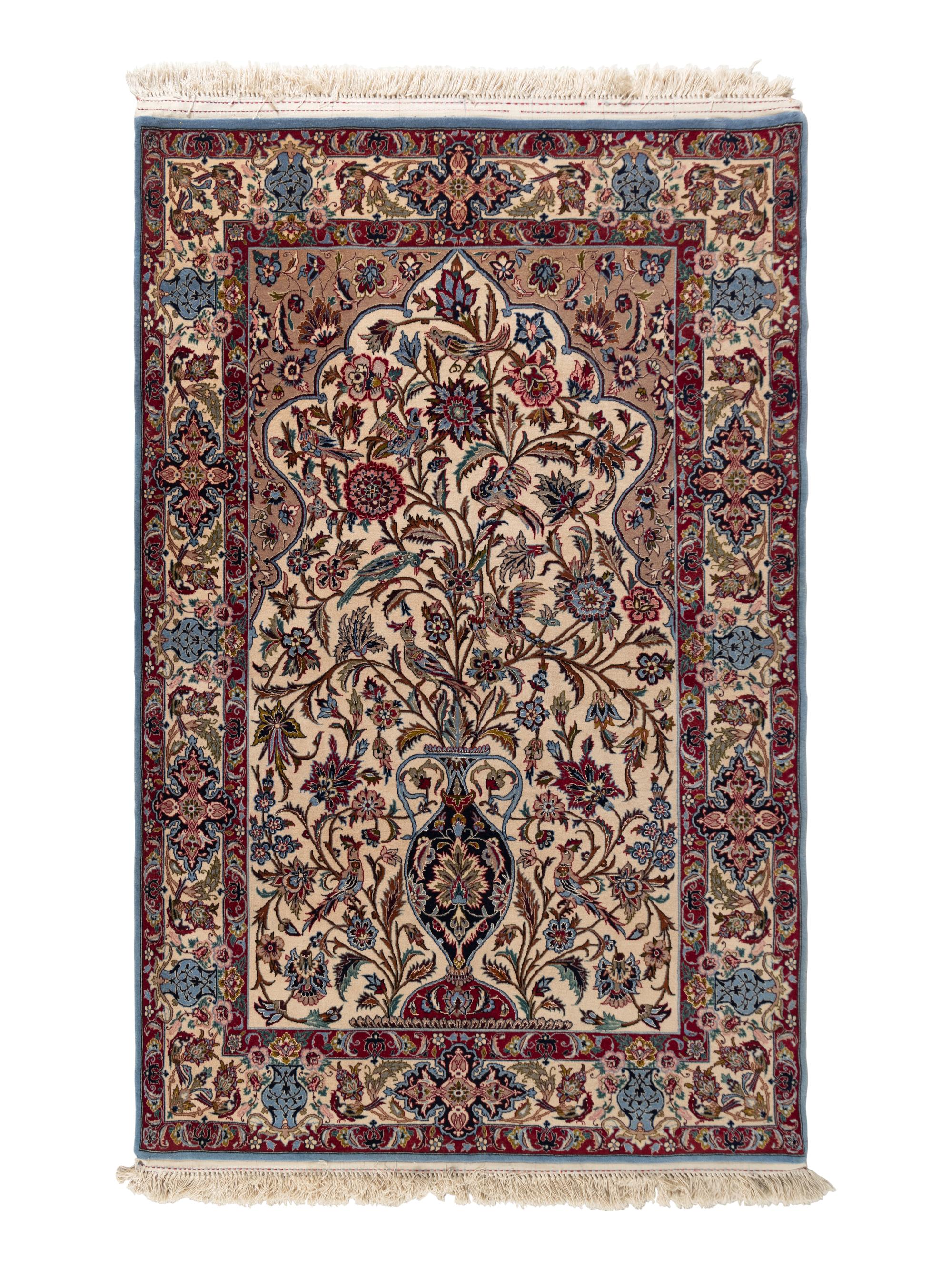 An Isfahan Wool and Silk Rug