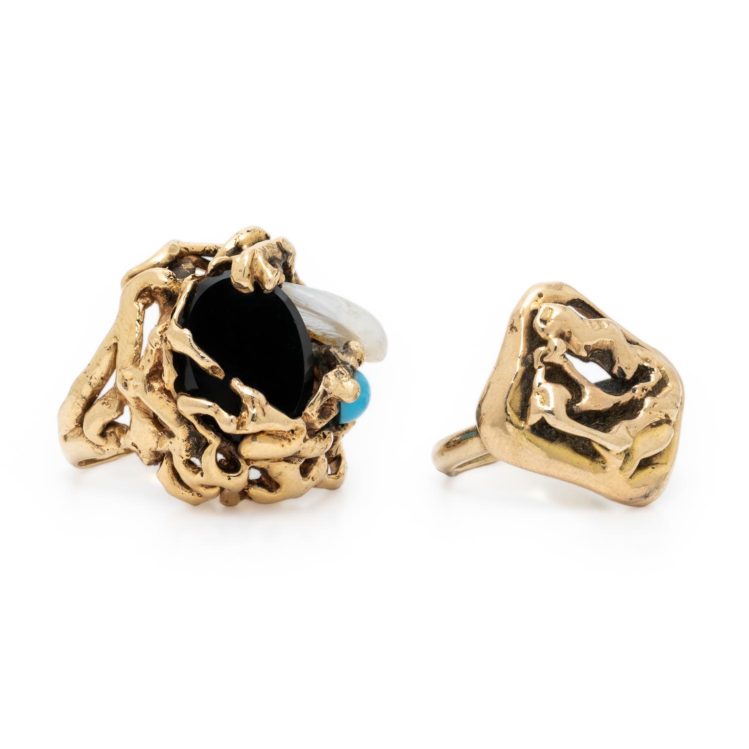 Two Yellow Gold Rings