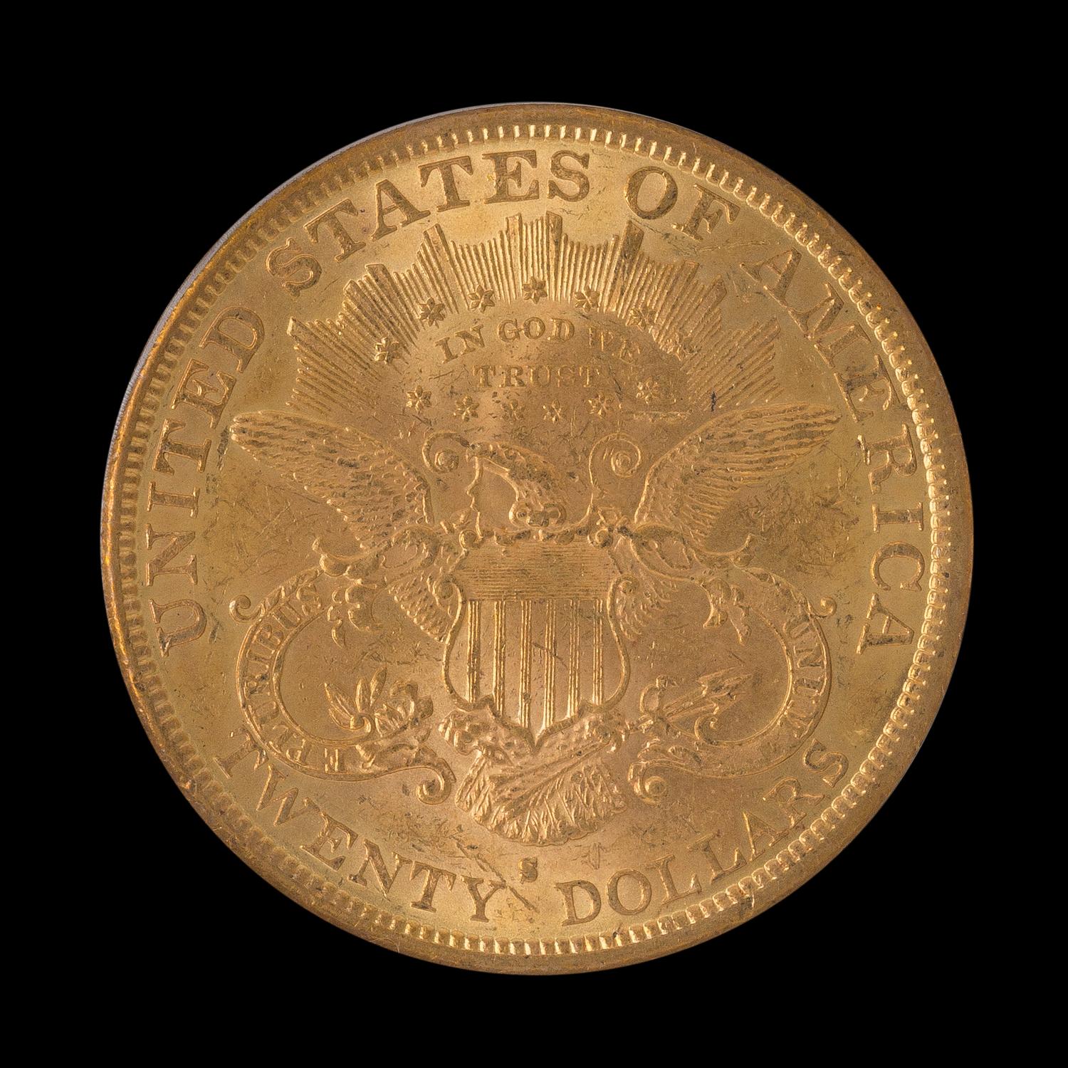 A United States 1878-S Liberty Head $20 Gold Coin