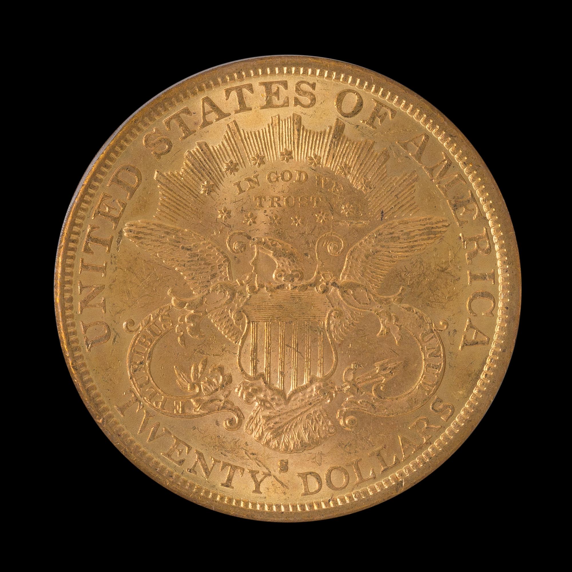 A United States 1878-S Liberty Head $20 Gold Coin
