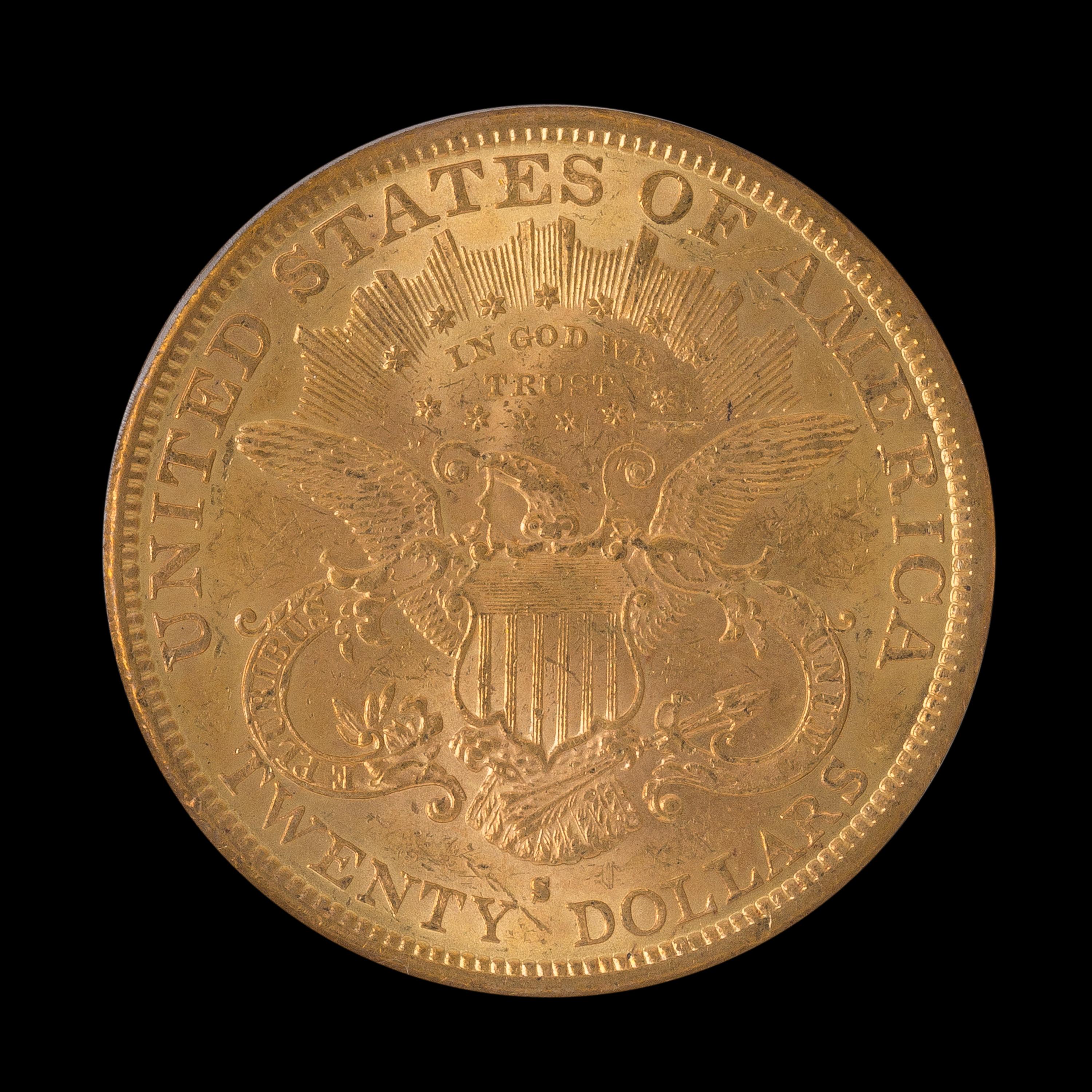 A United States 1878-S Liberty Head $20 Gold Coin
