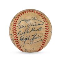 A 1946 Pittsburgh Pirates Team Signed Autograph Baseball (Beckett Authentication Services Letter of Authenticity)
