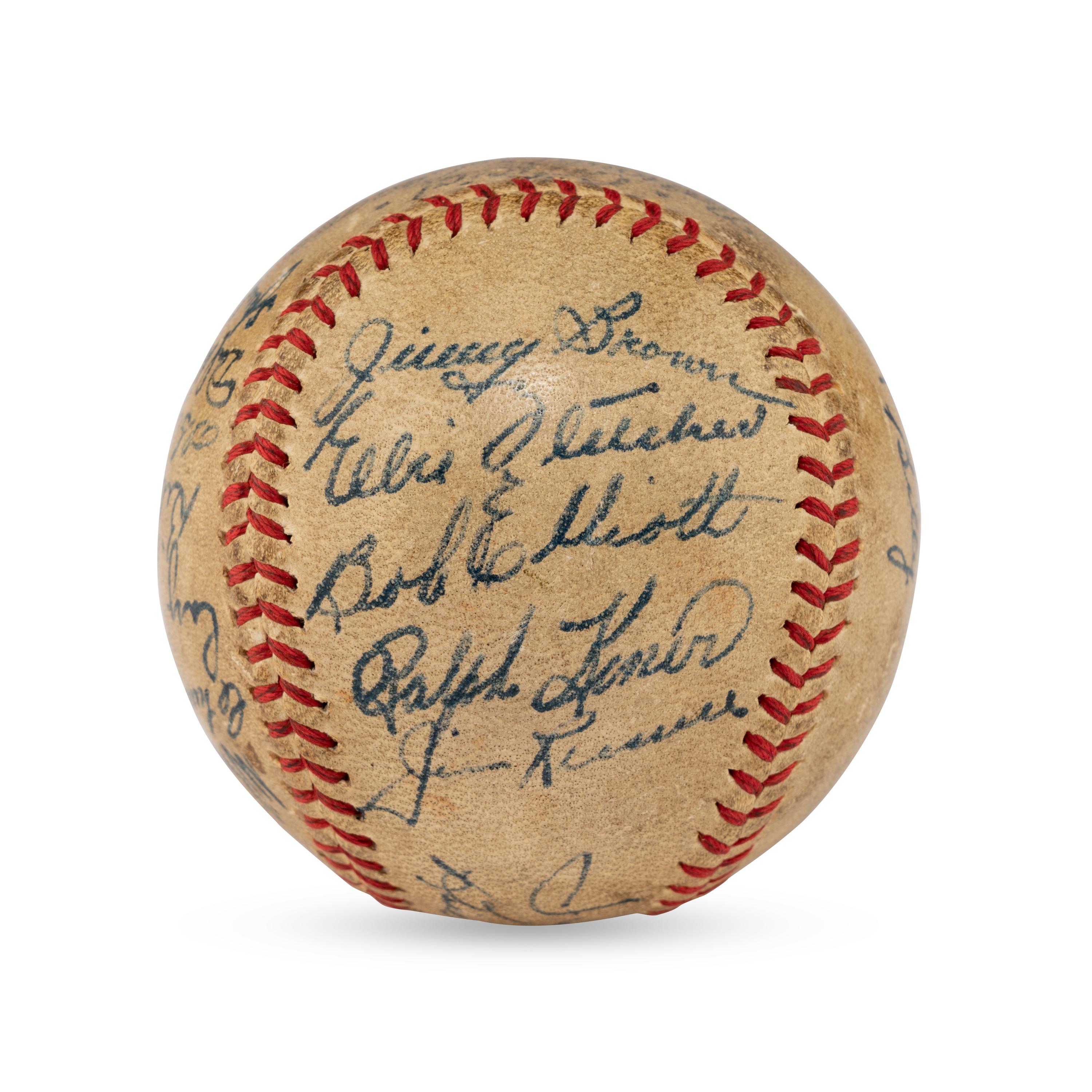 A 1946 Pittsburgh Pirates Team Signed Autograph Baseball (Beckett Authentication Services Letter of Authenticity)