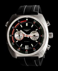 LONGINES, REF. L2.796.4 STAINLESS STEEL 'HERITAGE DIVER' CHRONOGRAPH WATCH