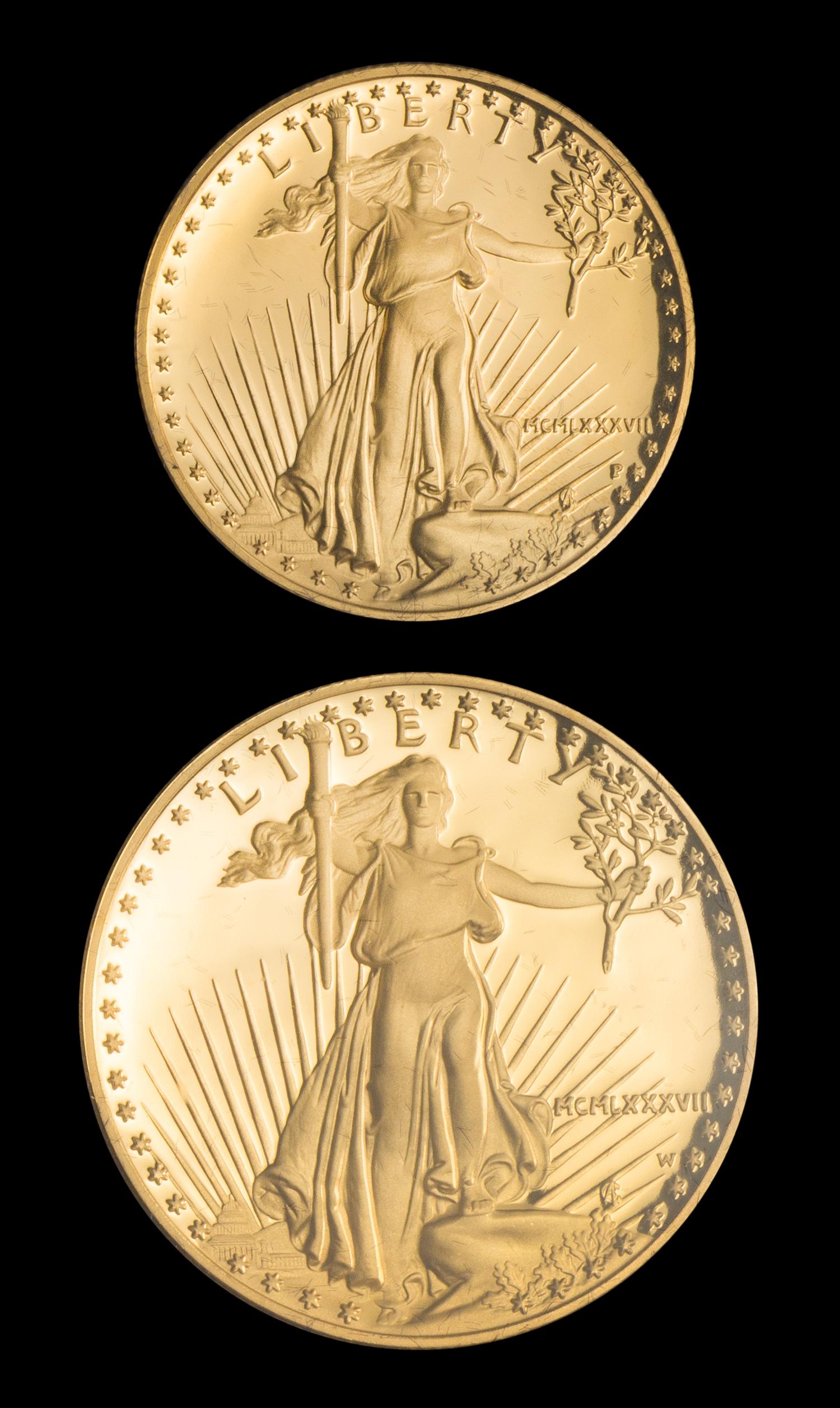 A United States 1987 Gold Eagle 2-Coin Proof Set