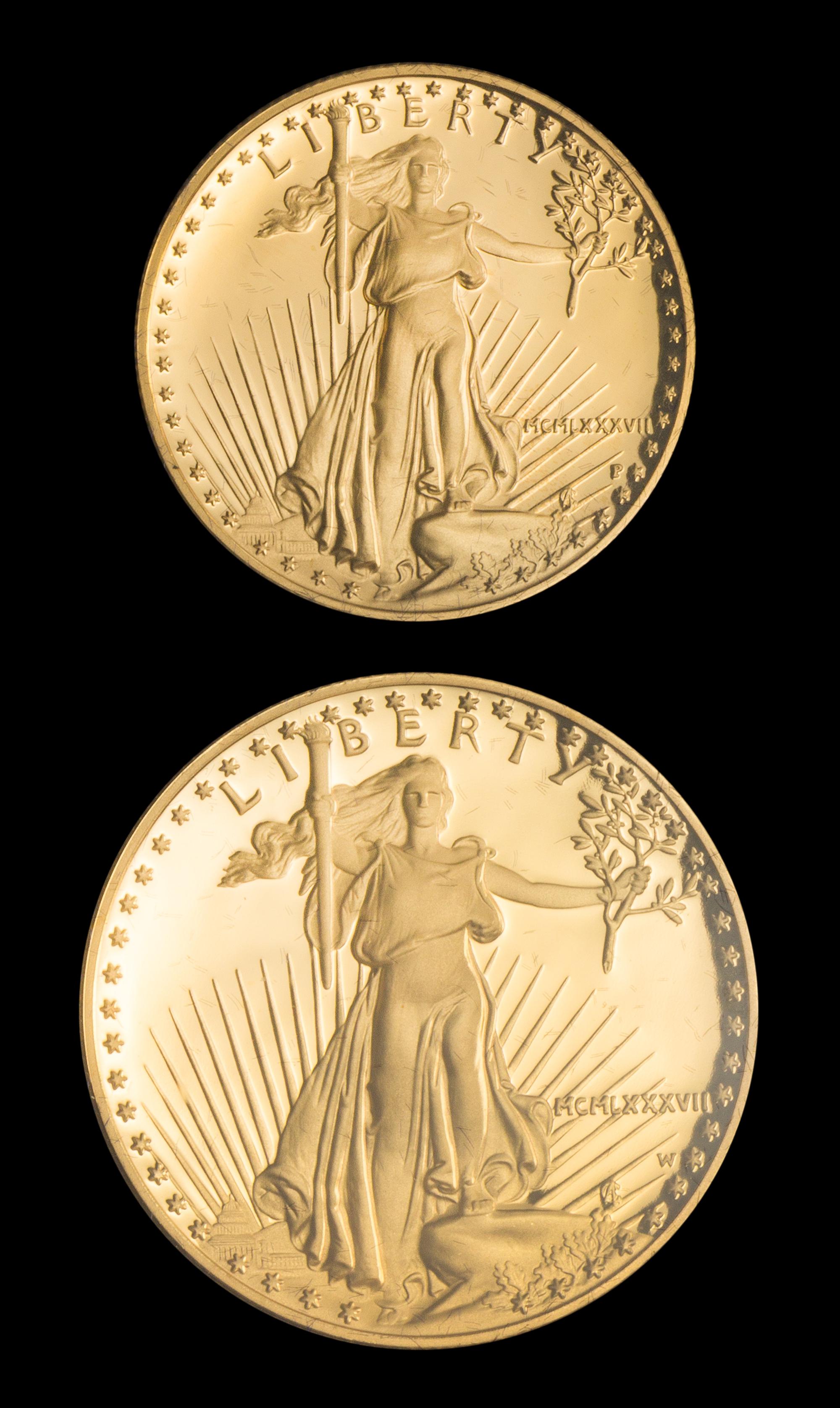 A United States 1987 Gold Eagle 2-Coin Proof Set