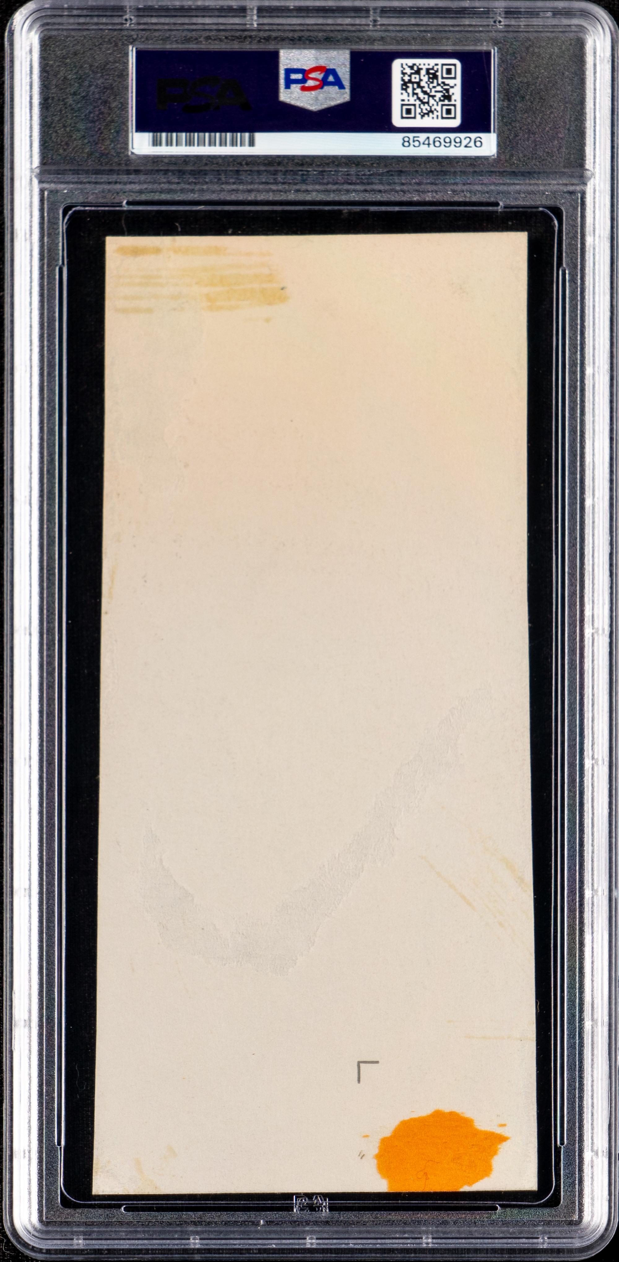A Satchel Paige Signed Autograph Cut (PSA ENCAPSULATED)