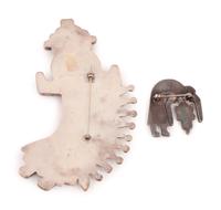 Zuni Silver and Mosaic Inlay Rainbow Guardian Figures