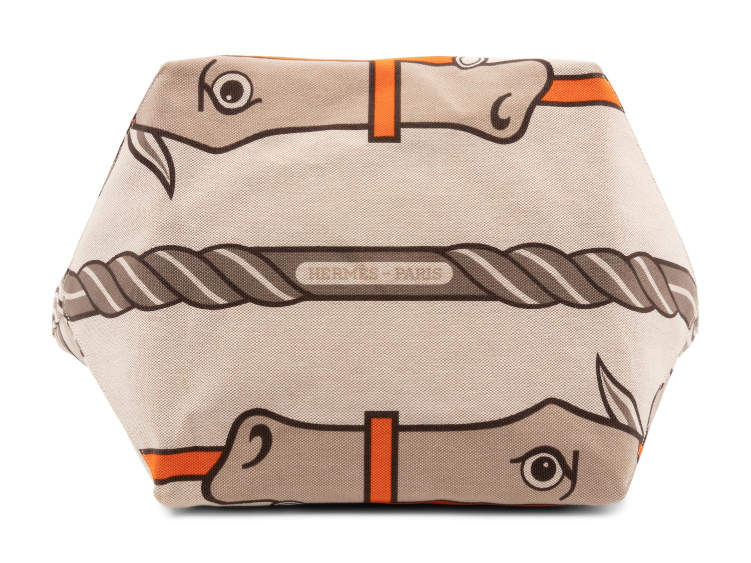 Hermès Steeple Toile Tote Bag, 2011