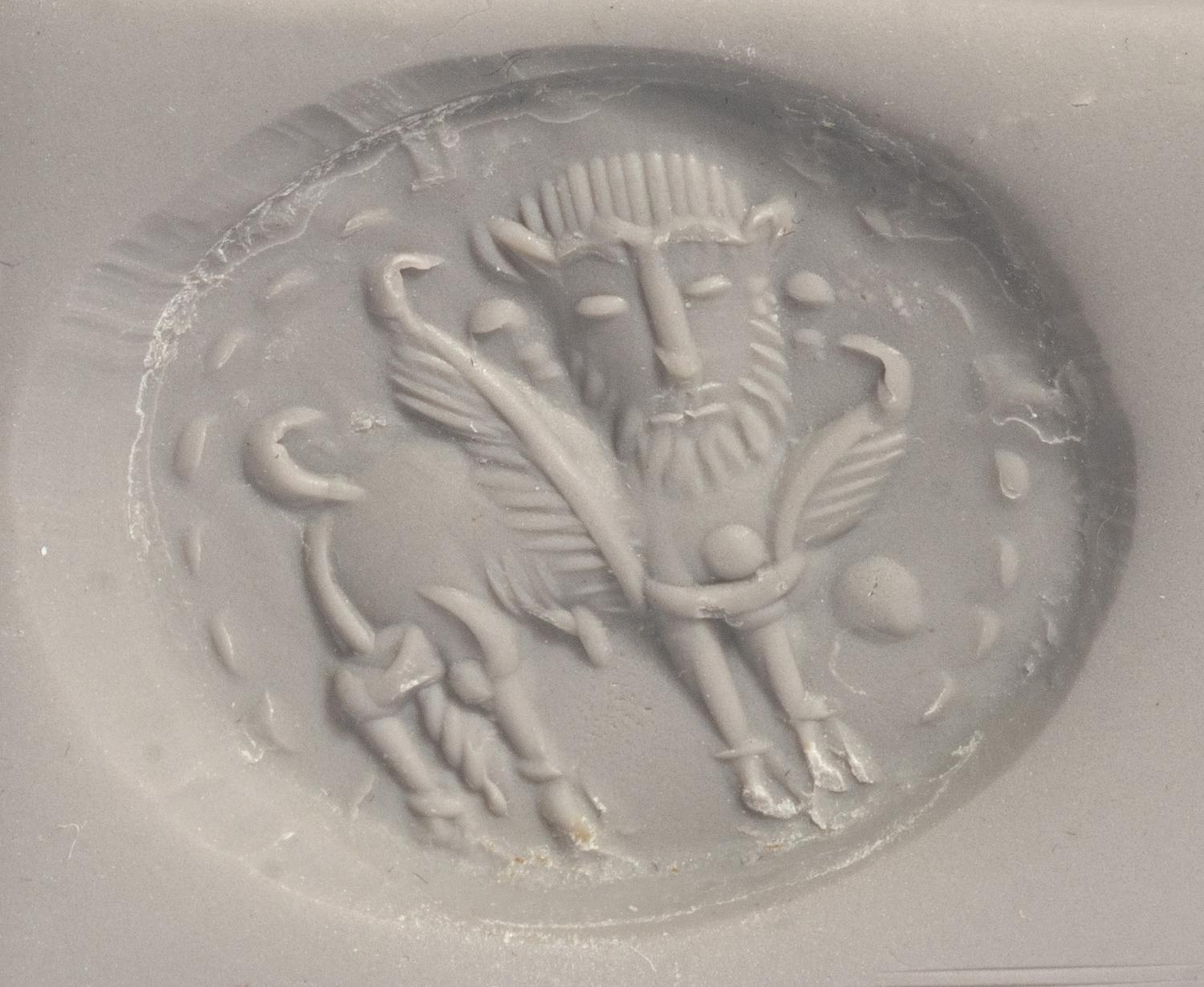 A Sasanian Chalcedony Stamp Seal