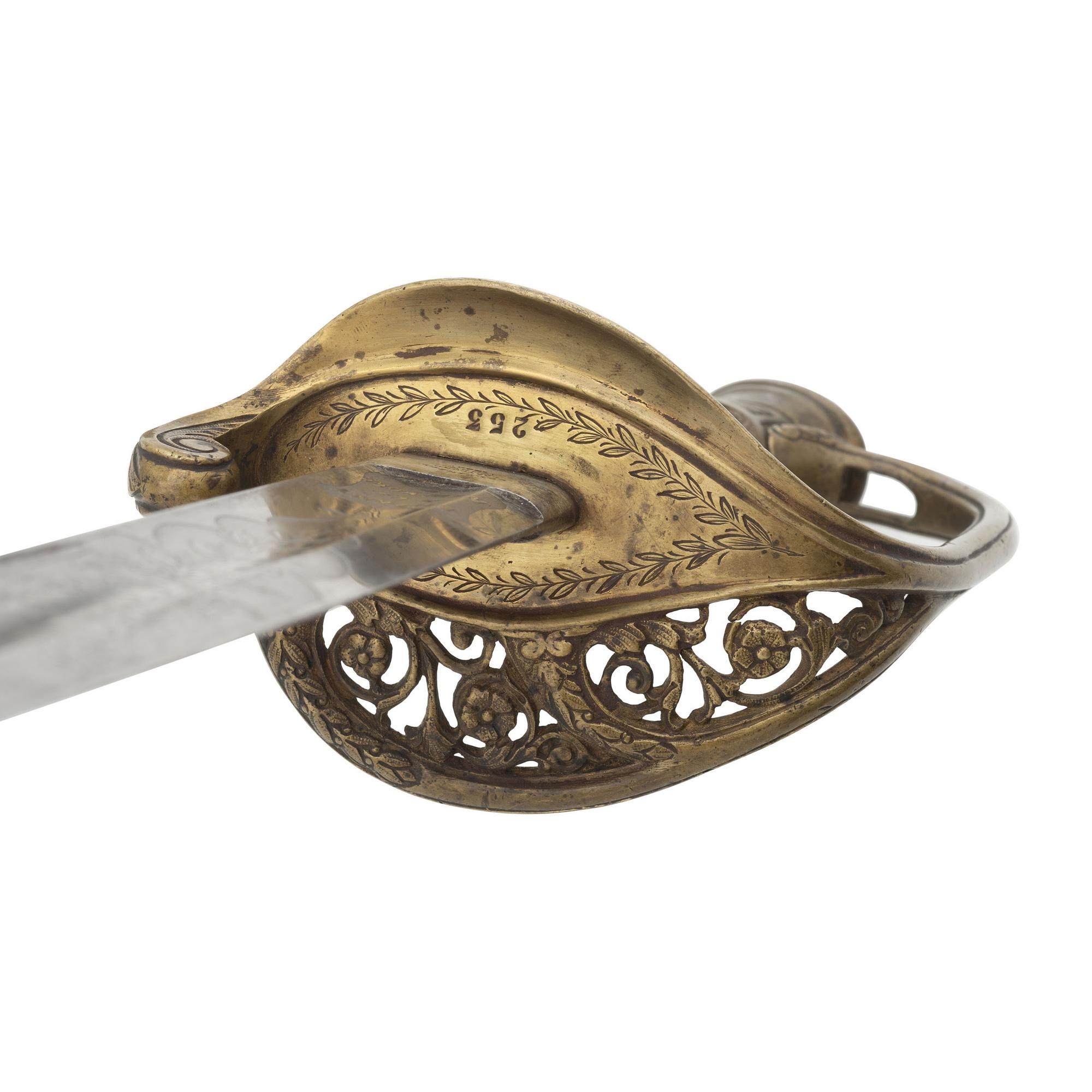 Tiffany Model 1850 Foot Officers Sword Presented to Captain Dennis Flynn